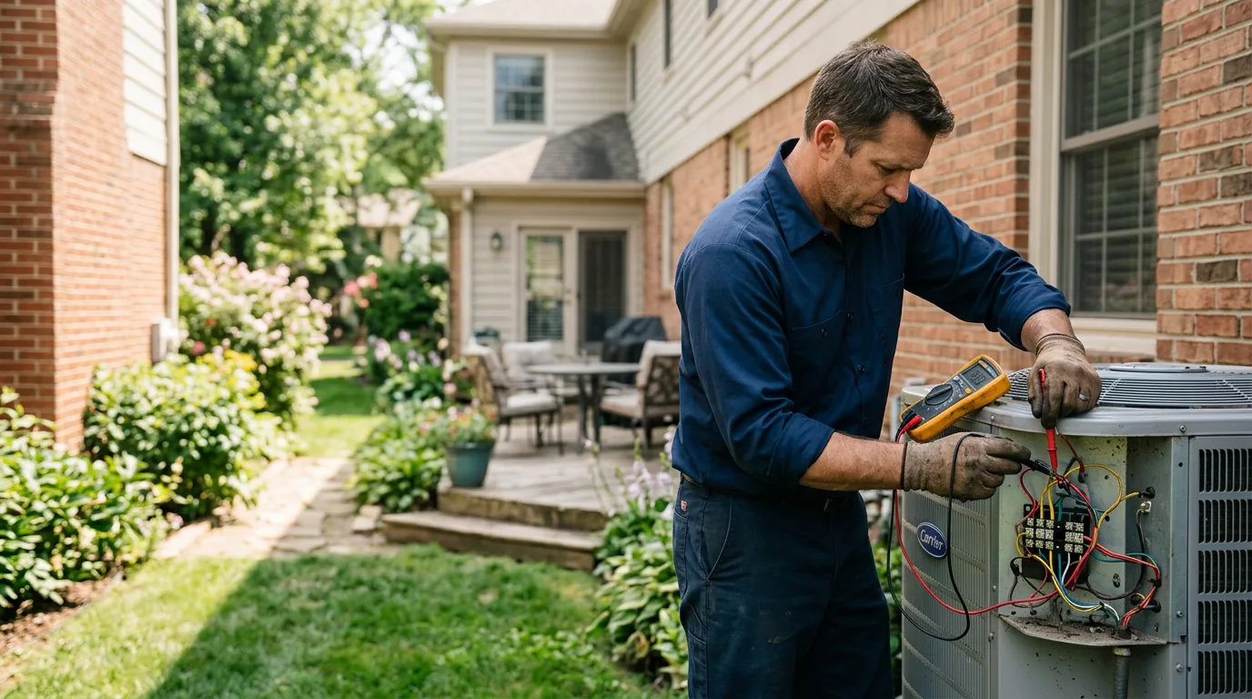 HVAC technician working near Columbia, MO